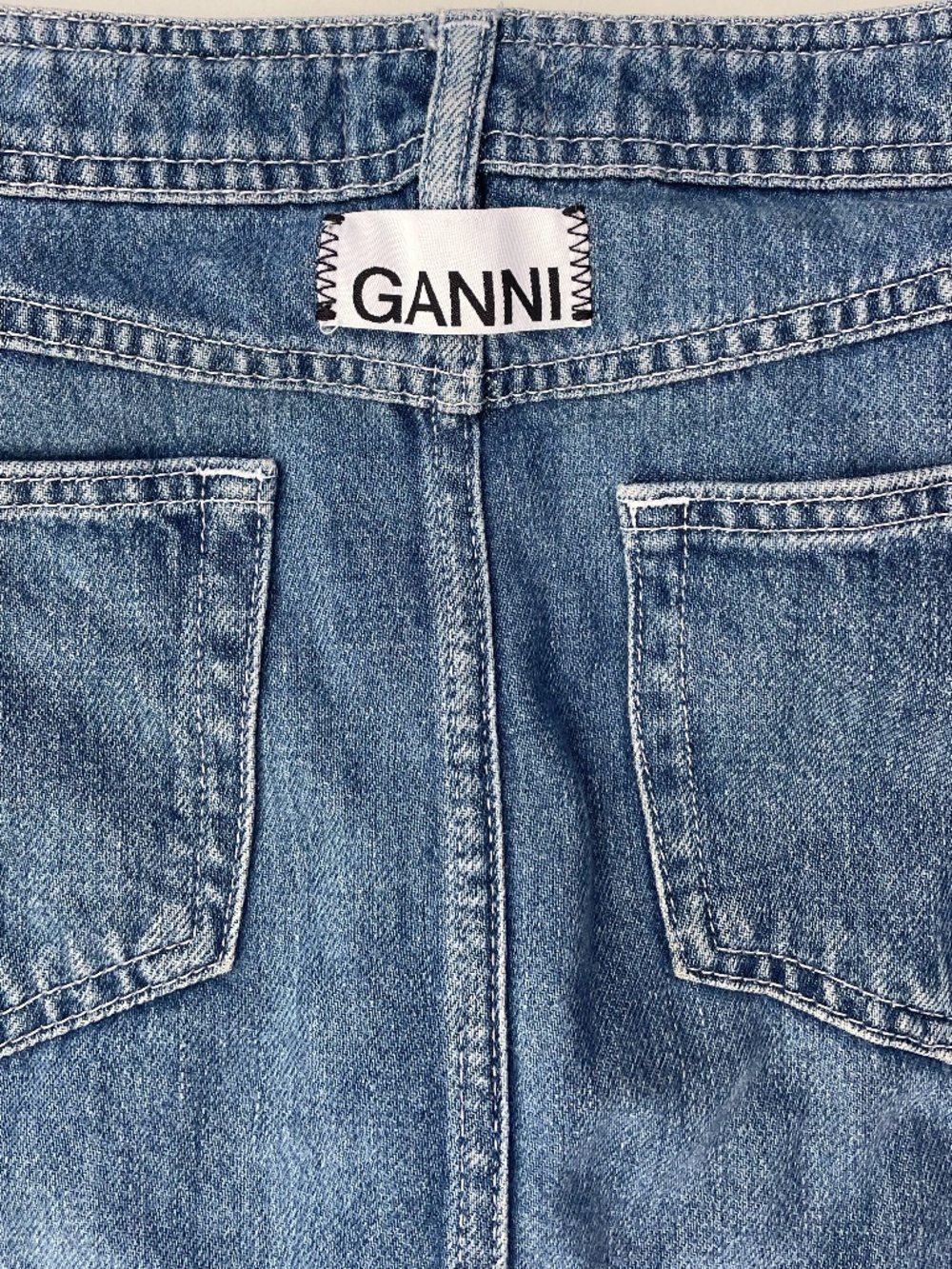 GANNI Denim maxi skirt Size 4